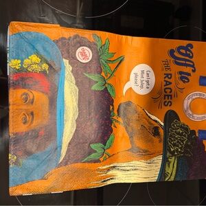 Colorful Tote Bag with Horse and Hat Design Kentucky bag